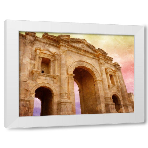 Temple Of Artemis White Modern Wood Framed Art Print by Prime, Marcus
