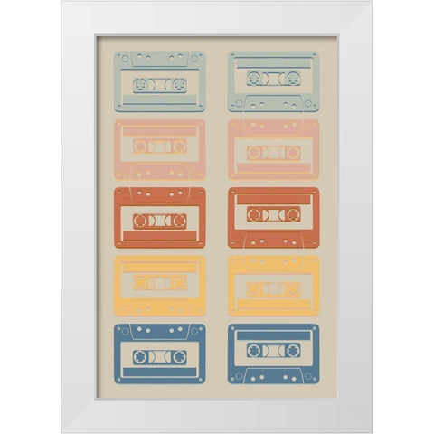 Cycling Decks 1 White Modern Wood Framed Art Print by Prime, Marcus