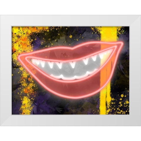 Urban Smile White Modern Wood Framed Art Print by Prime, Marcus