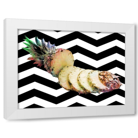 Pineapple Void 1 White Modern Wood Framed Art Print by Prime, Marcus