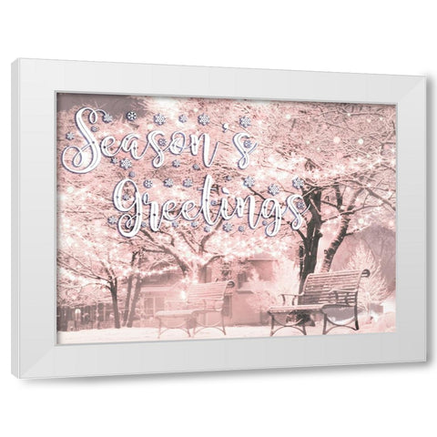 Park Greetings V2 White Modern Wood Framed Art Print by Prime, Marcus