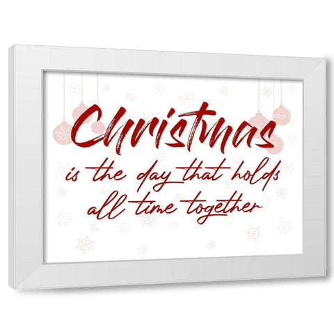 Together Christmas White Modern Wood Framed Art Print by Prime, Marcus