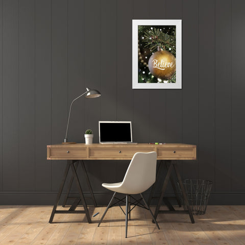Believing Tree White Modern Wood Framed Art Print by Prime, Marcus