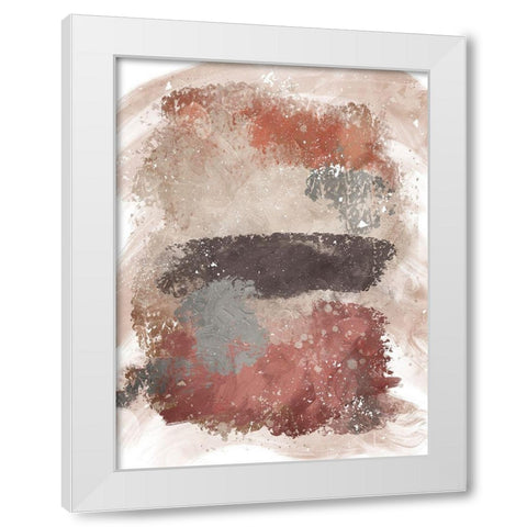 Earthy Realms White Modern Wood Framed Art Print by Prime, Marcus