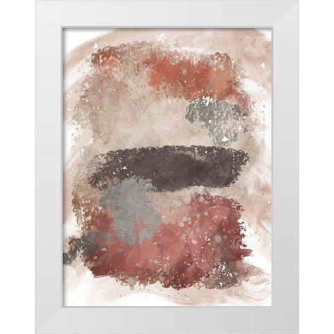 Earthy Realms White Modern Wood Framed Art Print by Prime, Marcus