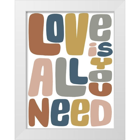 Needed Love 2 White Modern Wood Framed Art Print by Prime, Marcus