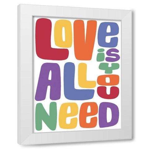 Needed Love 1 White Modern Wood Framed Art Print by Prime, Marcus