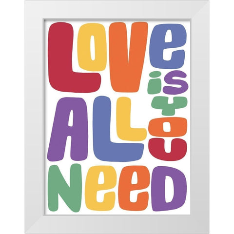 Needed Love 1 White Modern Wood Framed Art Print by Prime, Marcus