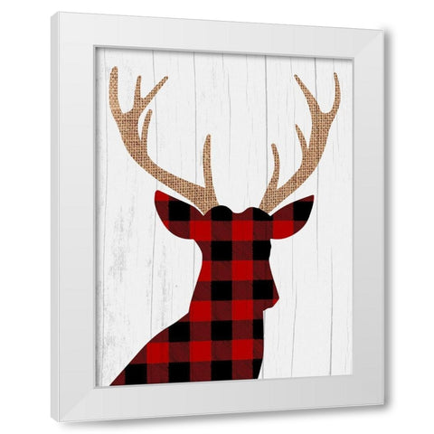 Lodge Friends 1 White Modern Wood Framed Art Print by Prime, Marcus