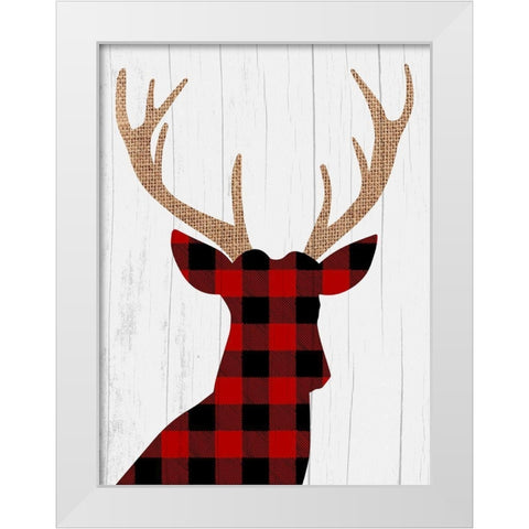Lodge Friends 1 White Modern Wood Framed Art Print by Prime, Marcus
