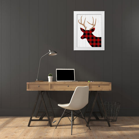 Lodge Friends 2 White Modern Wood Framed Art Print by Prime, Marcus