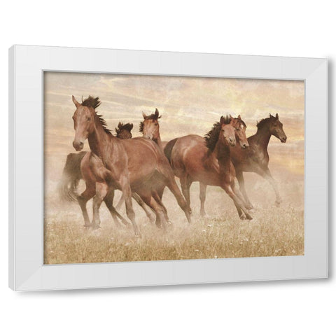 Running Free 1 White Modern Wood Framed Art Print by Prime, Marcus