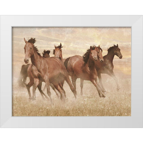 Running Free 1 White Modern Wood Framed Art Print by Prime, Marcus