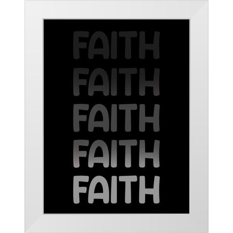 Radiant Words 7 White Modern Wood Framed Art Print by Prime, Marcus