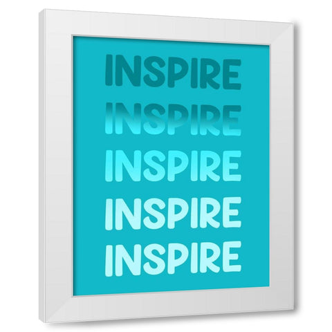 Radiant Words 4 White Modern Wood Framed Art Print by Prime, Marcus