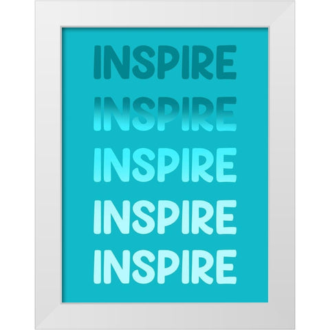 Radiant Words 4 White Modern Wood Framed Art Print by Prime, Marcus