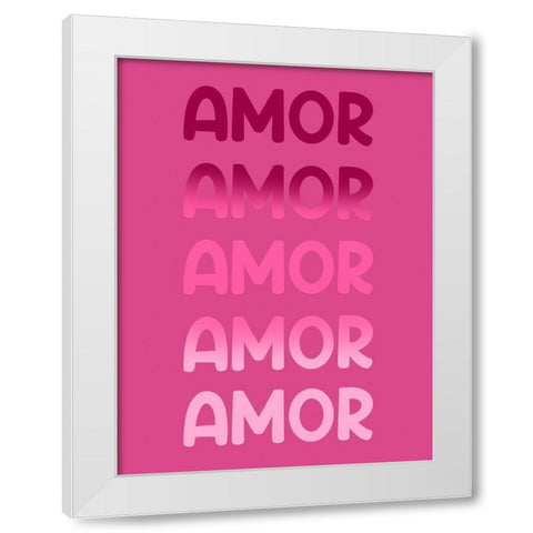 Radiant Words 5 White Modern Wood Framed Art Print by Prime, Marcus