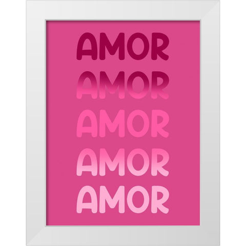 Radiant Words 5 White Modern Wood Framed Art Print by Prime, Marcus