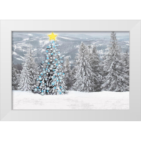 Brightest Cheer White Modern Wood Framed Art Print by Prime, Marcus