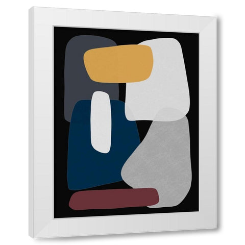 Rubiks Lunar Splat 1 White Modern Wood Framed Art Print by Prime, Marcus
