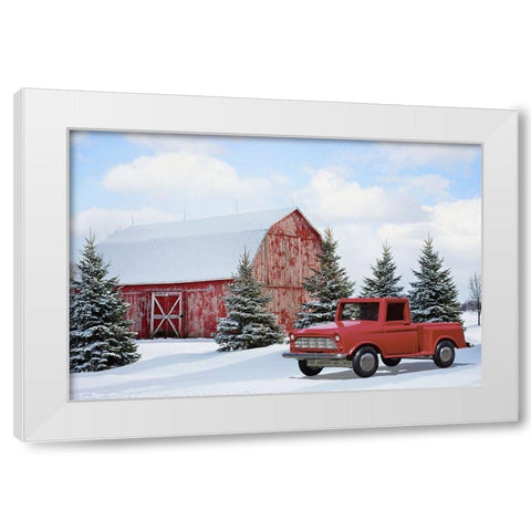 Winter Destination 1 White Modern Wood Framed Art Print by Prime, Marcus