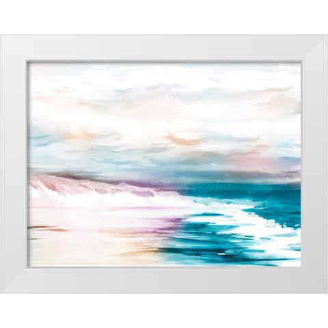 CMYK Beach 2 White Modern Wood Framed Art Print by Prime, Marcus