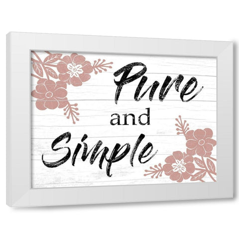 Pure And Simple White Modern Wood Framed Art Print by Prime, Marcus