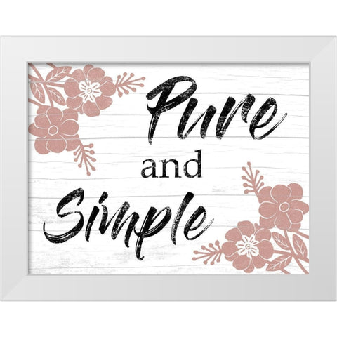 Pure And Simple White Modern Wood Framed Art Print by Prime, Marcus