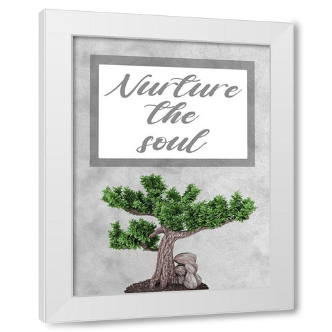 Soul Nurturing White Modern Wood Framed Art Print by Prime, Marcus