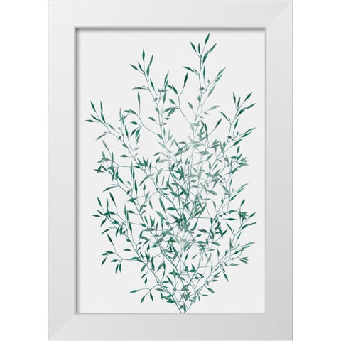 Misty Grass White Modern Wood Framed Art Print by Prime, Marcus