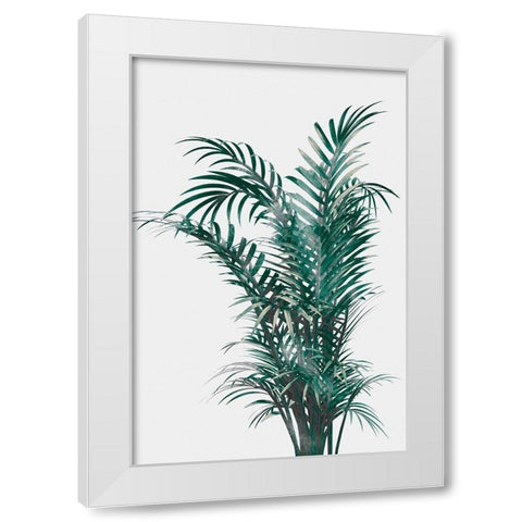 Windy Fern White Modern Wood Framed Art Print by Prime, Marcus