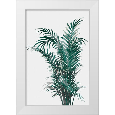 Windy Fern White Modern Wood Framed Art Print by Prime, Marcus