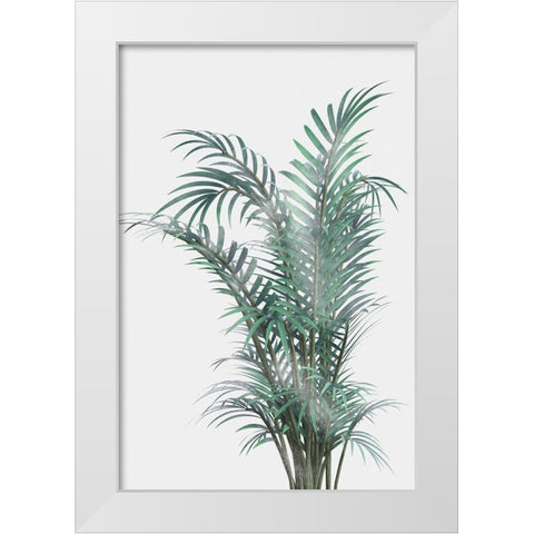 Misty Fern White Modern Wood Framed Art Print by Prime, Marcus