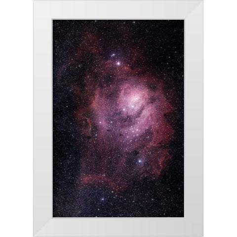Lagoon Nebula White Modern Wood Framed Art Print by Prime, Marcus