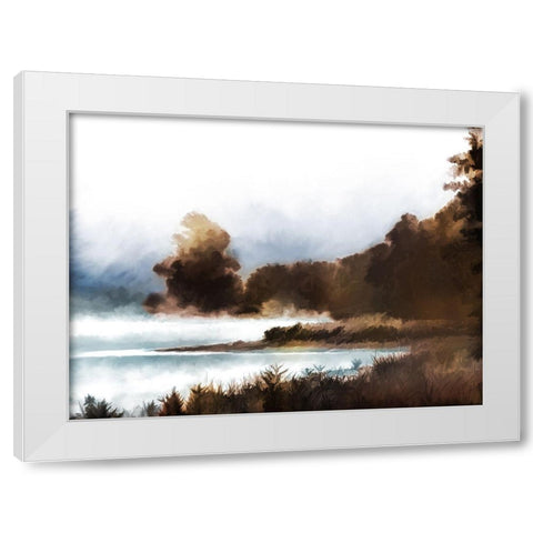 Brass Landscape 1 White Modern Wood Framed Art Print by Prime, Marcus