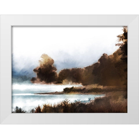 Brass Landscape 1 White Modern Wood Framed Art Print by Prime, Marcus