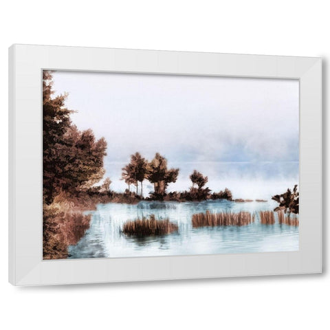 Brass Landscape 2 White Modern Wood Framed Art Print by Prime, Marcus