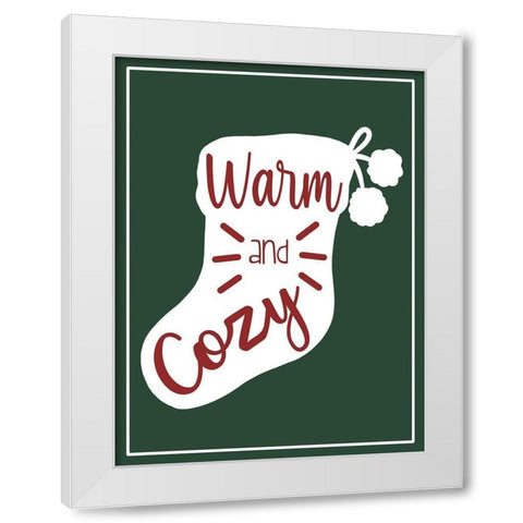 Warm And Cozy White Modern Wood Framed Art Print by Prime, Marcus