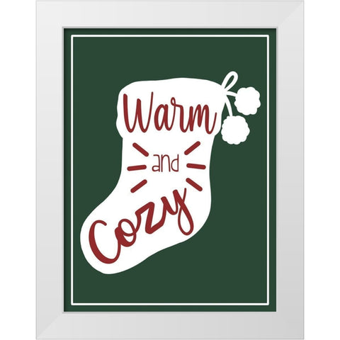 Warm And Cozy White Modern Wood Framed Art Print by Prime, Marcus