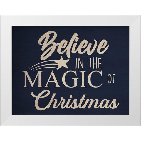 Believe In Magic White Modern Wood Framed Art Print by Prime, Marcus