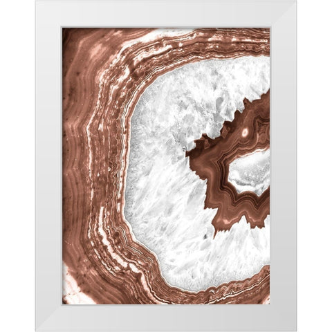 Autumn Aurora Geod White Modern Wood Framed Art Print by Prime, Marcus