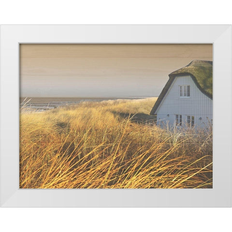 Peaceful Cottage White Modern Wood Framed Art Print by Prime, Marcus