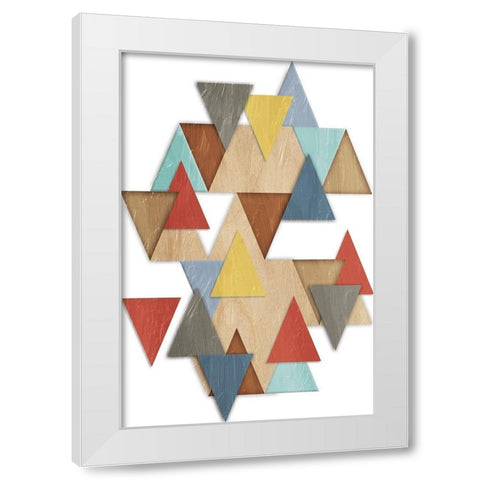 Geometric Explosion 1 White Modern Wood Framed Art Print by Prime, Marcus
