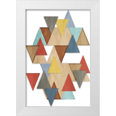 Geometric Explosion 1 White Modern Wood Framed Art Print by Prime, Marcus