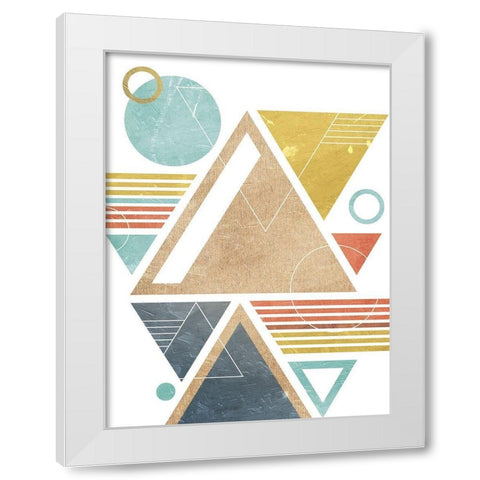 Fragmented World White Modern Wood Framed Art Print by Prime, Marcus