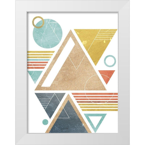 Fragmented World White Modern Wood Framed Art Print by Prime, Marcus