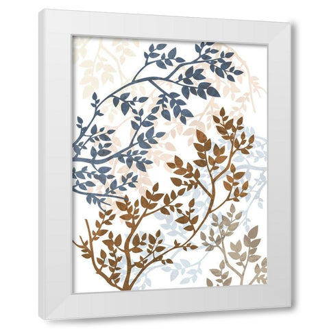 Peering Thru Branches White Modern Wood Framed Art Print by Prime, Marcus