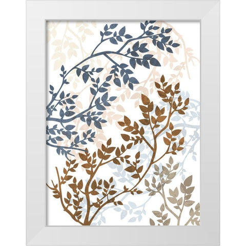 Peering Thru Branches White Modern Wood Framed Art Print by Prime, Marcus