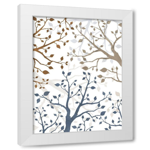 Peering Thru Branches 2 White Modern Wood Framed Art Print by Prime, Marcus