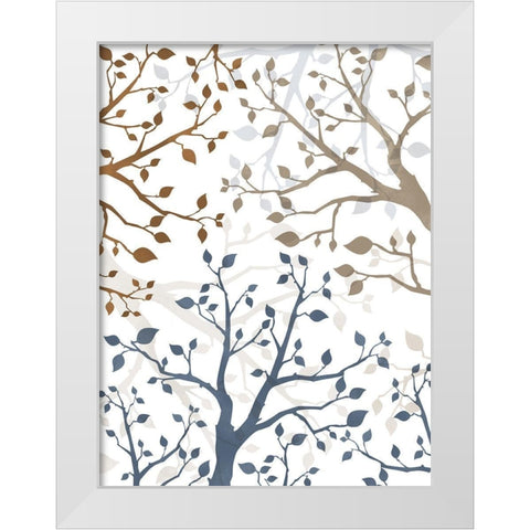 Peering Thru Branches 2 White Modern Wood Framed Art Print by Prime, Marcus